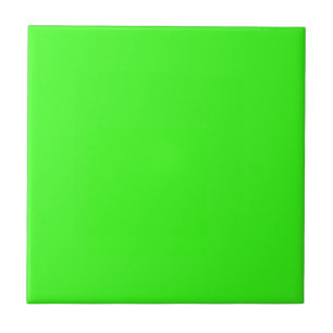 Neon Green Solid Color Fliese