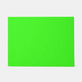 Neon Green Solid Color Fußmatte