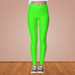 Neon Green Solid Color Leggings<br><div class="desc">Neon Green Solid Color</div>