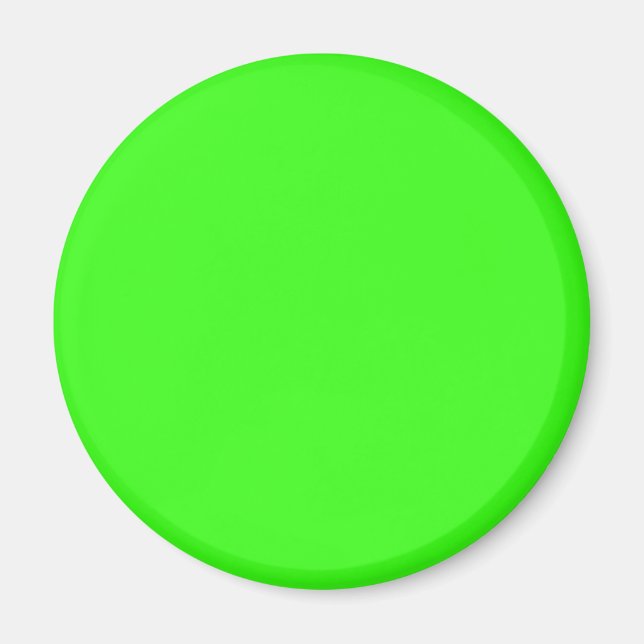 Neon Green Solid Color Magnet (Vorne)