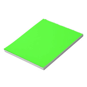 Neon Green Solid Color Notizblock