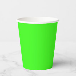 Neon Green Solid Color Pappbecher