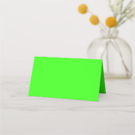 Neon Green Solid Color Platzkarte