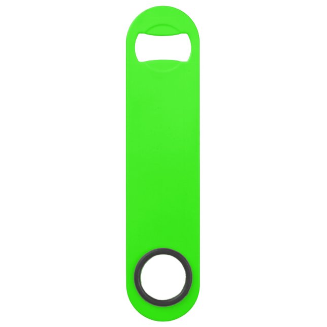 Neon Green Solid Color Speed Flaschenöffner (Vorderseite)