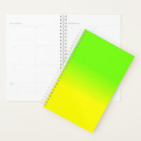 Neon Green und Neon Yellow Ombré Farbtafel