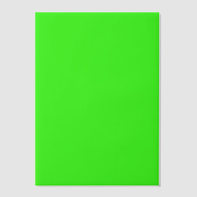 Neon Green Vellum Overlay Sheet – Customizable (Vorderseite)