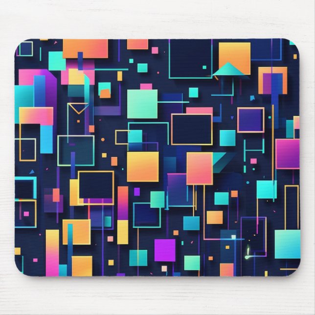 Neon Gridlock Mousepad (Vorne)
