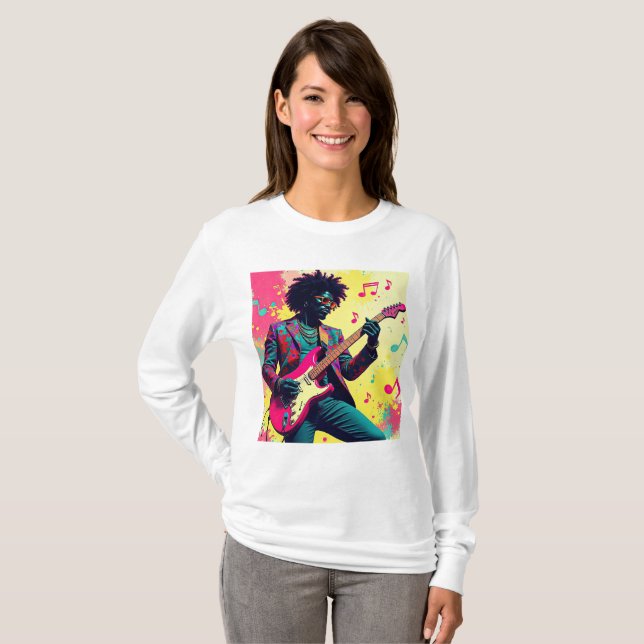 Neon Groove Collective – Psykedelisk Konst & Musik T-Shirt (Vorne ganz)