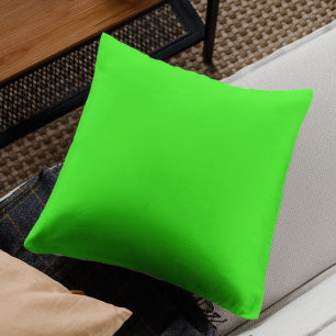Neon Grün einfarbig   Klassisch Kissen