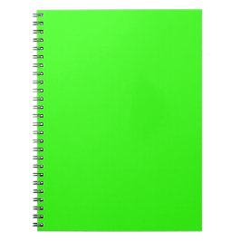 Neon Grün Einfarbige Minimalistische Notizblock