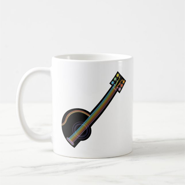 Neon Guitar Kaffeetasse (Links)