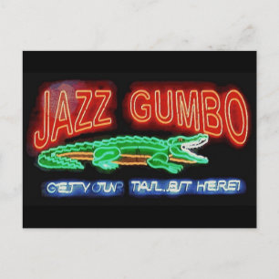 Neon Gumbo Postkarte
