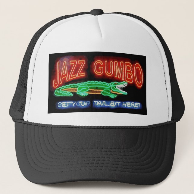 Neon Gumbo Truckerkappe (Vorderseite)