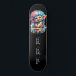 *~* Neon Hair Rainbow Troll AP89 Initial Skateboard<br><div class="desc">(Suchen Sie den Code AP89 für Troll-Objekte und AP88 für mittelalterliche Themen ) Einfache Übertragung auf andere Zazzle-Produkte. Skateboard im Hintergrund. Die hellen und so glücklichen NEON Rainbow Farben sind nur Pop der TROLL-Bilder und LETTERS. Personalisieren / Personalisieren Sie Ihre INITIALE / MONOGRAMM. Whimsical Adorable Niedliche lustige Langhaar Troll ....</div>