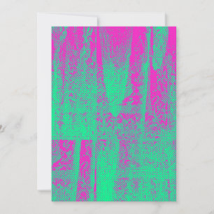 Neon Halftone Grunge Texture Blank Einladungskarte Einladung