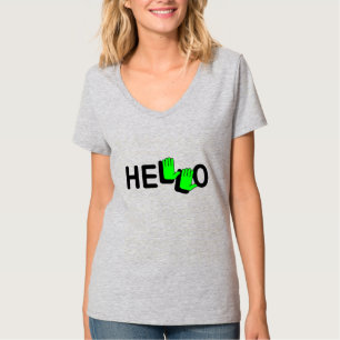 Neon Hallo Hände T-Shirt