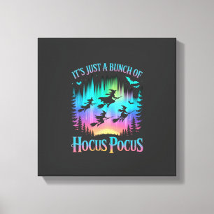 Neon-Halloween-Hexen-Png Leinwanddruck