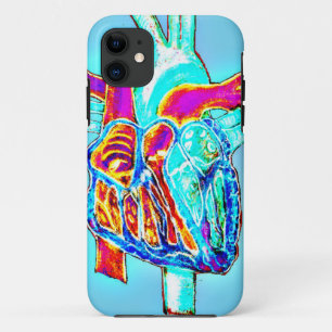 Neon Hand Drawn Anatomisches Herz Case-Mate iPhone Hülle