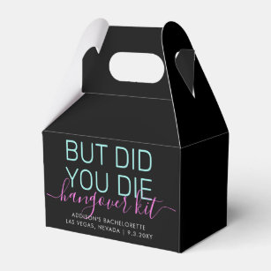 Neon Hangover Relief Kit Personalisiert Geschenkschachtel