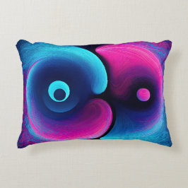 Neon Harmony: Eine moderne Interpretation von Yin  Dekokissen