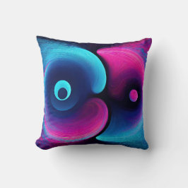 Neon Harmony: Eine moderne Interpretation von Yin  Kissen