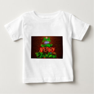 Neon hat ein sehr frohes Weihnachtsfest Baby T-shirt