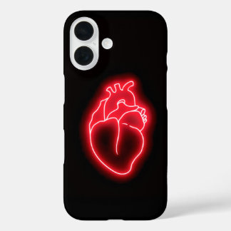 Neon Heart iPhone 16 Hülle