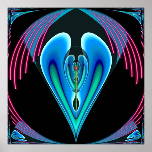 Neon Heart Poster (Vorne)