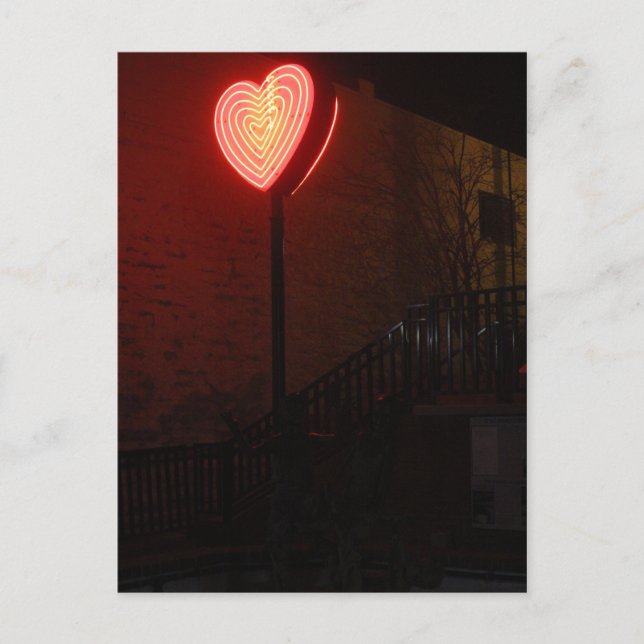 Neon Heart Postkarte (Vorderseite)