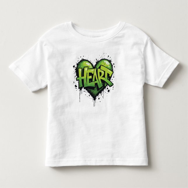 Neon Heartbeat Kleinkind T-shirt (Vorderseite)