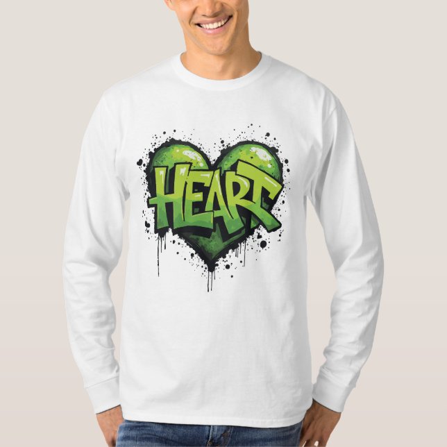 Neon Heartbeat T-Shirt (Vorderseite)
