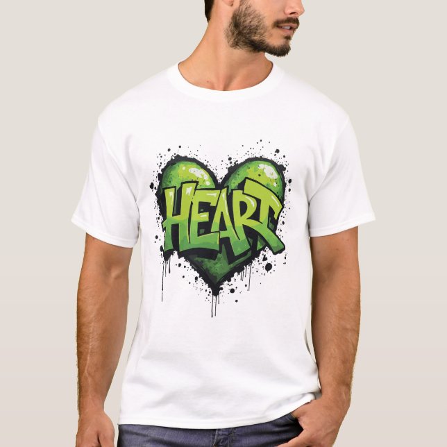 Neon Heartbeat T-Shirt (Vorderseite)