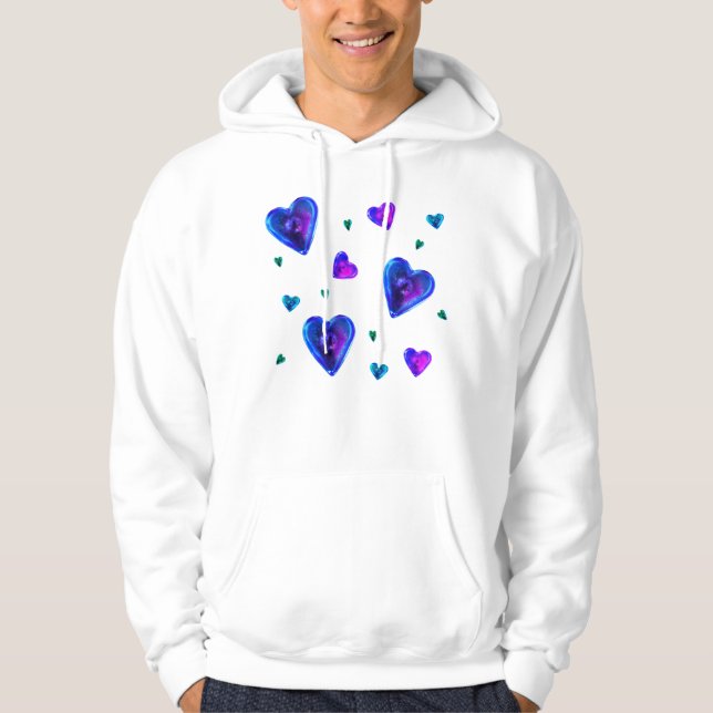 Neon Hearts Hoodie (Vorderseite)