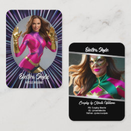 Neon-Held-Glow-Coscards-Cosplay-Sammelkarten Visitenkarte