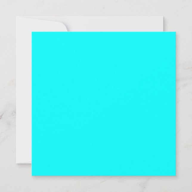 Neon hellblauer Hex Code 00ffff (Vorderseite)