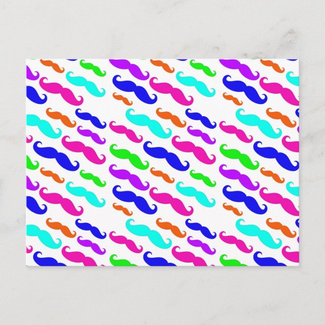 Neon helle Farben Schnüre Postkarte (Vorderseite)