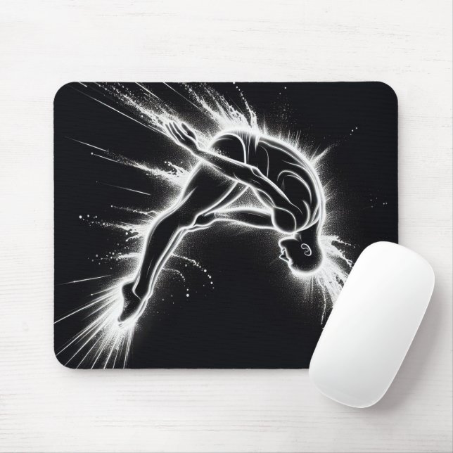 Neon High Diver Mousepad (Mit Mouse)