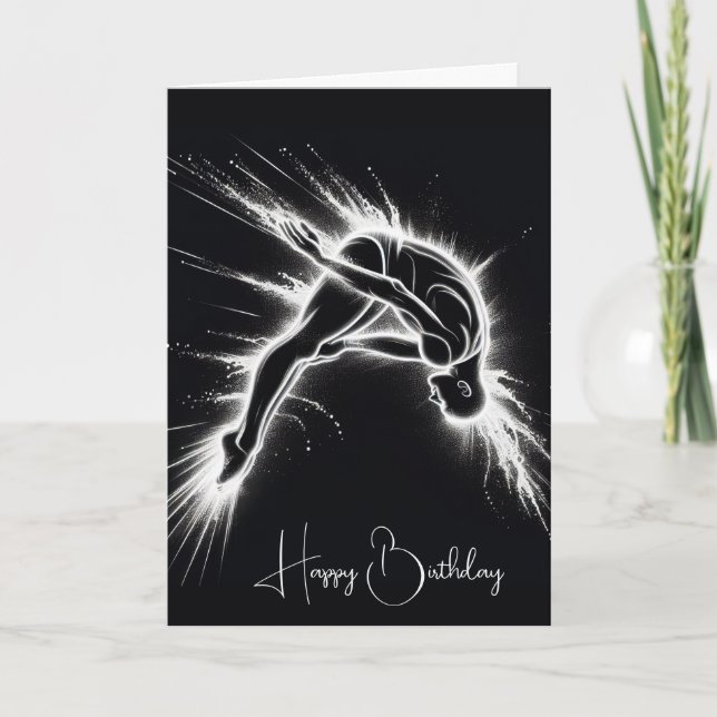 Neon High Diver on Black Karte (Vorderseite)