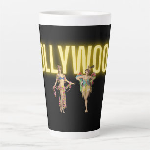 Neon Hollywood und Vintage-Schönheiten Milchtasse