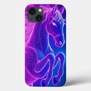 Neon Horse Kontur Grafik - Mobile Case-Mate iPhone Hülle