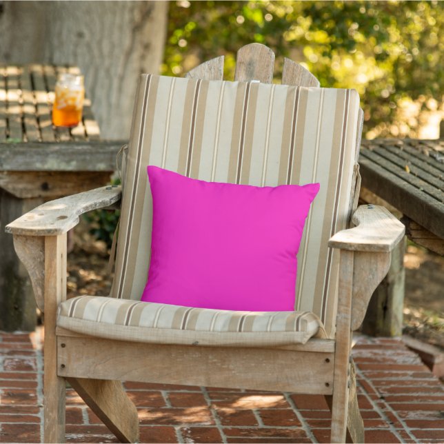 Neon Hot Pink Solid Color Kissen (Stuhl)