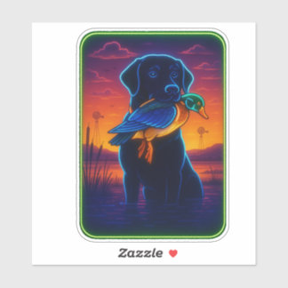 Neon Hunting Sticker
