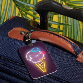 Neon Ice Cream Gepäckanhänger