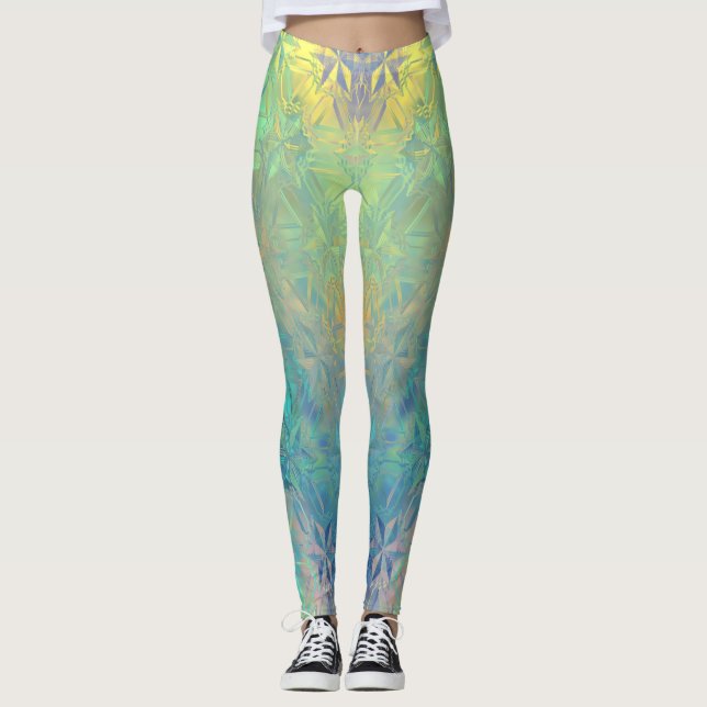 Neon Ice Yoga Leggings (Vorderseite)