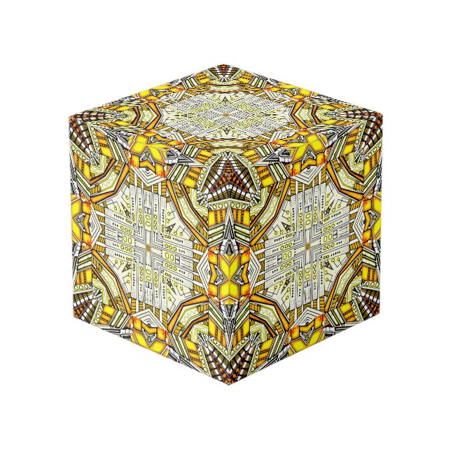 Neon Imagination Art Cube Würfel (Vorderseite Schrägansicht)