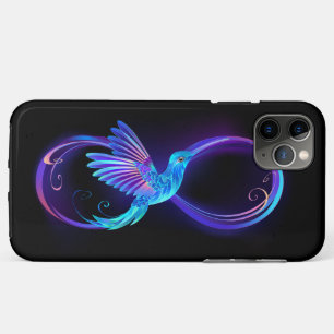 Neon Infinity Symbol mit dem leuchtenden Hummingbi Case-Mate iPhone Hülle