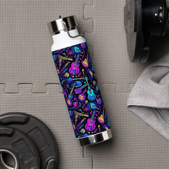 Neon Jam Session Wasserflasche Trinkflasche (Fitnessstudio)