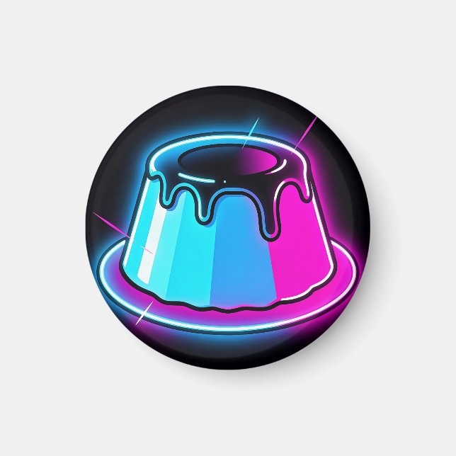 Neon-Jelly-Glow-Dessert-Kunst Magnet (Vorne)