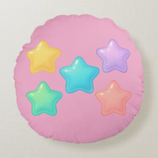 Neon-Jelly-Stern-Kissen | Cute Kawaii Glow Rundes Kissen