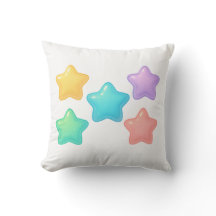 Neon-Jelly-Stern-Kissen | Süße Kawaii-Glow